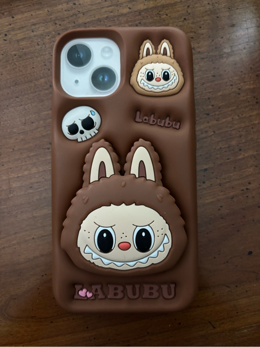 Cute Brown Labubu Bunny iPhone Case iphone 15